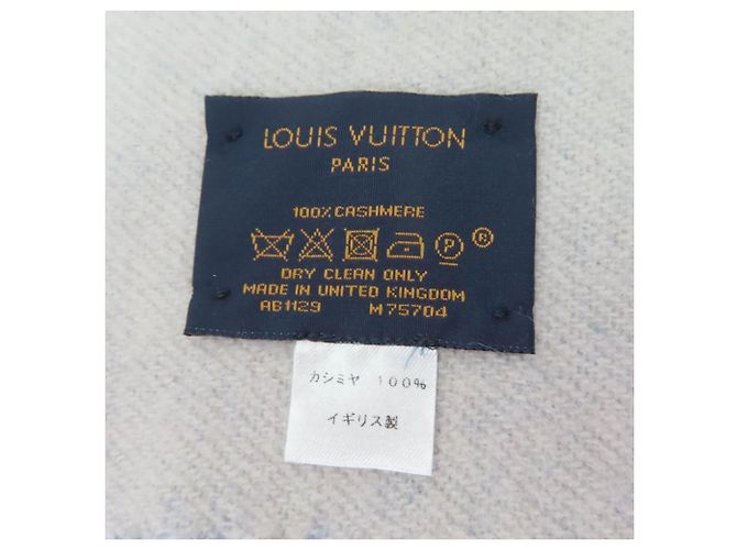 Stola in cashmere Louis Vuitton Reykjavik Blu chiaro - vista 6