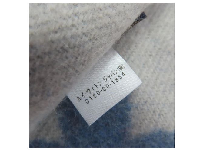 Stola in cashmere Louis Vuitton Reykjavik Blu chiaro - vista 7