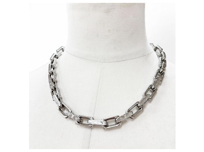 Collana Chain Monogram Louis Vuitton Argento - vista 3