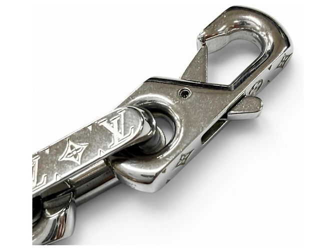 Collana Chain Monogram Louis Vuitton Argento - vista 5