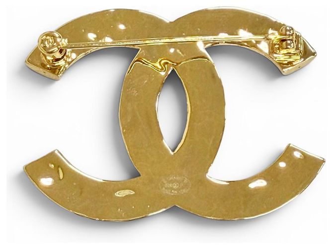 Spilla Chanel B24P Coco Mark CC Logo Nero D'oro - vista 2