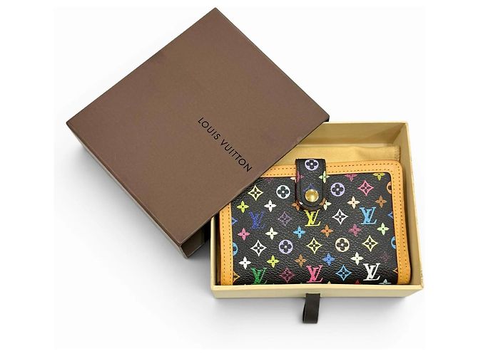 Louis Vuitton Monogram Multicolor Klapperbrieftasche Schwarz - Ansicht 2