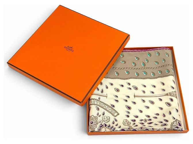 Hermès Sciarpa in seta Hermes Carre 90 TRESORS RETROUVES Multicolore - vista 2