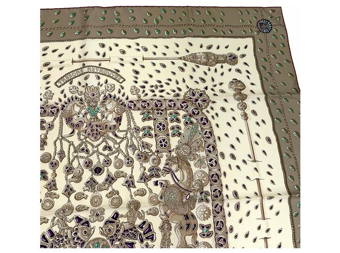 Hermès Sciarpa in seta Hermes Carre 90 TRESORS RETROUVES Multicolore - vista 4