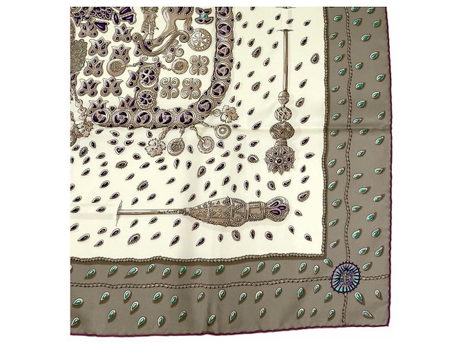 Hermès Sciarpa in seta Hermes Carre 90 TRESORS RETROUVES Multicolore - vista 5