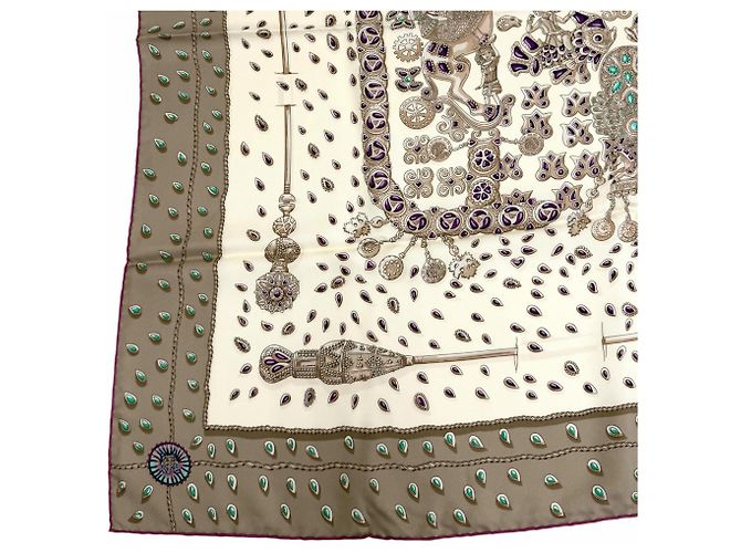 Hermès Sciarpa in seta Hermes Carre 90 TRESORS RETROUVES Multicolore - vista 6