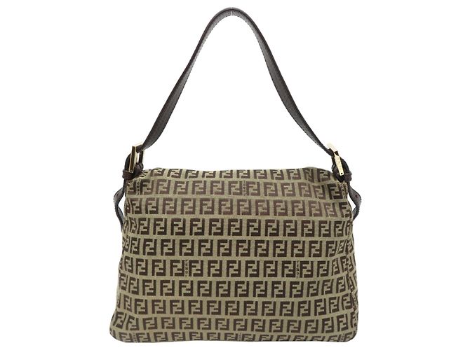 Borsa a tracolla da donna Fendi Zucchino Marrone - vista 2