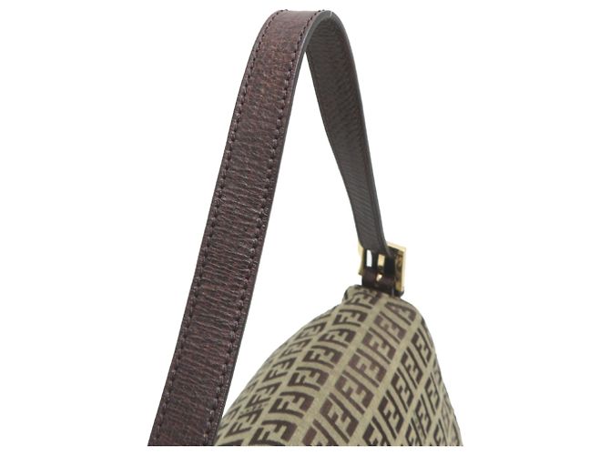 Borsa a tracolla da donna Fendi Zucchino Marrone - vista 5
