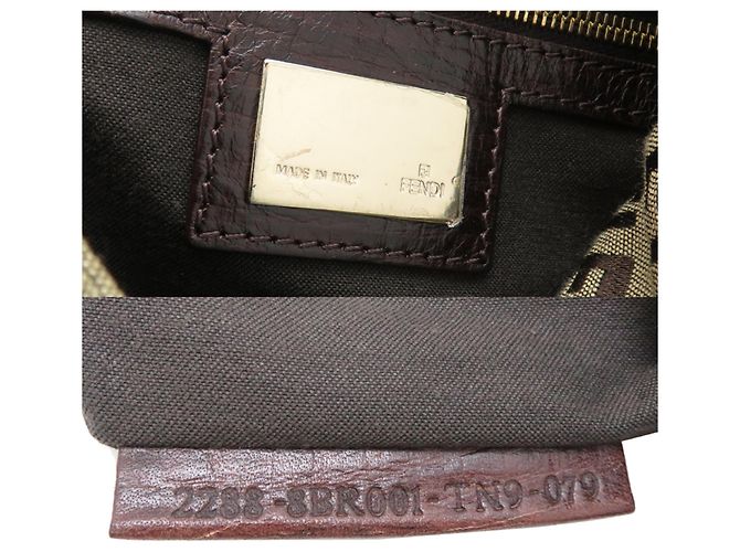 Borsa a tracolla da donna Fendi Zucchino Marrone - vista 7