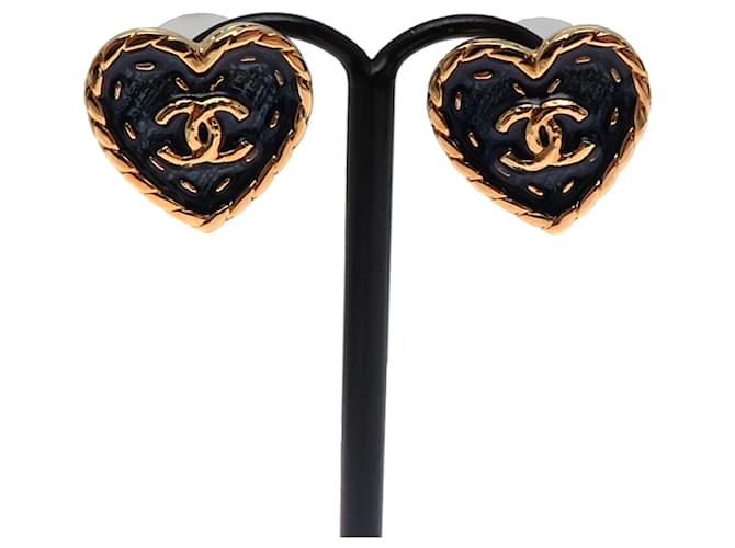 Orecchini Chanel Coco Mark Heart da donna - vista 2