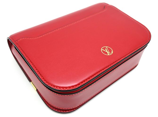 Borsa a tracolla Louis Vuitton Orsay MM in pelle di vitello Rosso - vista 4