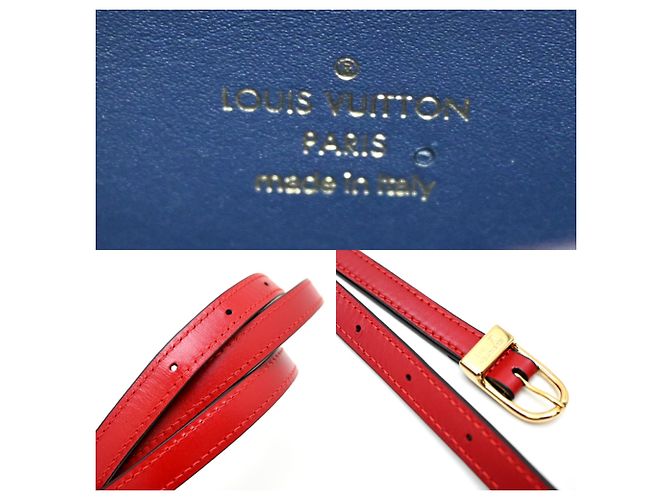 Borsa a tracolla Louis Vuitton Orsay MM in pelle di vitello Rosso - vista 7
