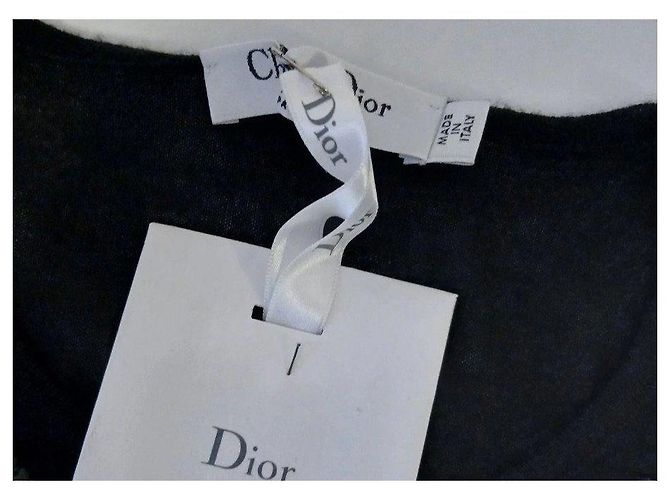 Dior Kaschmirpullover in Schwarz mit Stickereien - Ansicht 7