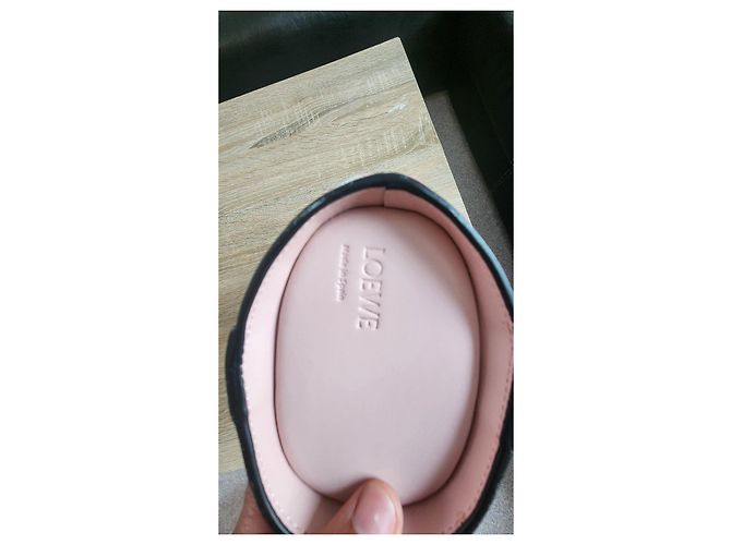 Borsa Loewe in pelle a quadri rosa e bianca Bianco - vista 3