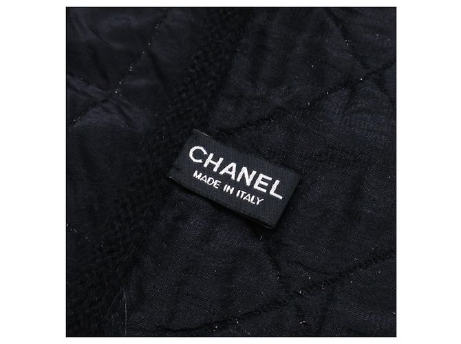 Bufanda de lana negra Chanel Negro - vista 5
