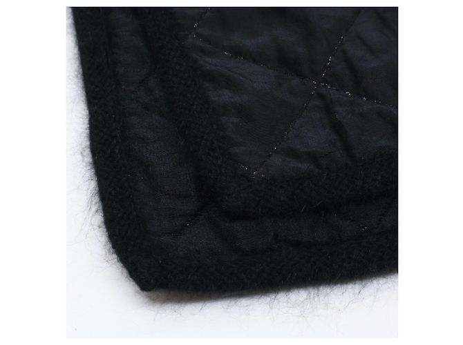 Bufanda de lana negra Chanel Negro - vista 7