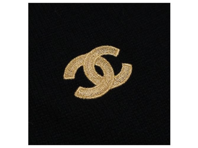 Stola in cashmere nero Chanel - vista 4