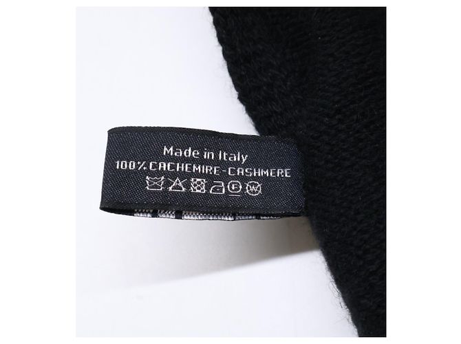 Stola in cashmere nero Chanel - vista 6