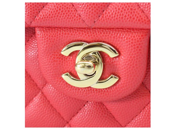 Chanel A01113 Caviar Matelassé 23 Borsa a tracolla Rosso - vista 6