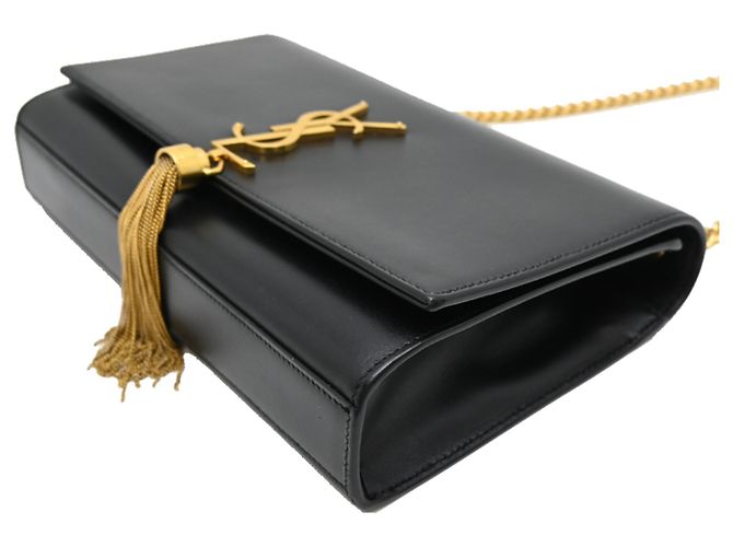 Borsa a Spalla con Catena Yves Saint Laurent Classic Kate Nero - vista 3