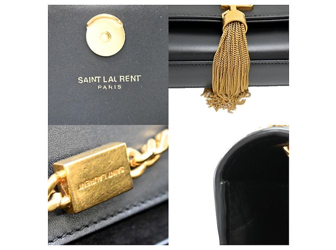 Borsa a Spalla con Catena Yves Saint Laurent Classic Kate Nero - vista 7