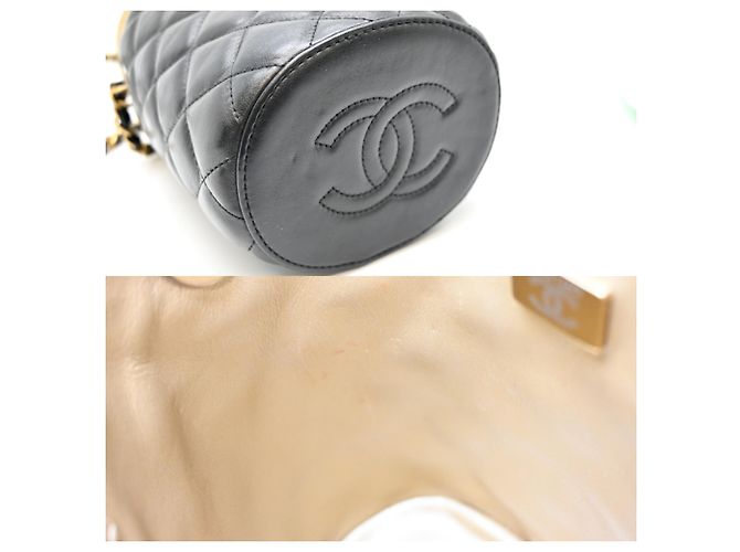 Bolso de hombro Chanel Vanity para mujer Negro - vista 7
