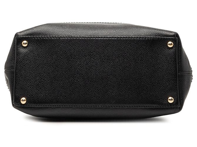 Chanel Black CC Caviar Drawstring Tote Schwarz - Ansicht 3