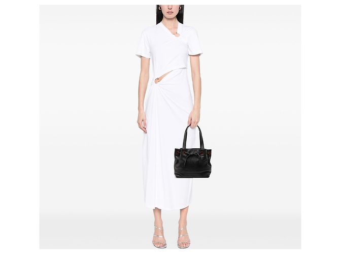 Chanel Black CC Caviar Drawstring Tote Schwarz - Ansicht 7