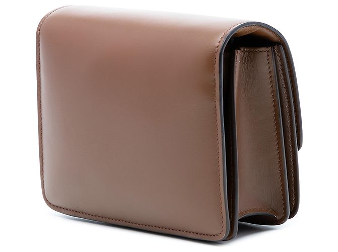 Céline Celine Brown Small Calfskin Classic Box Marrone - vista 2