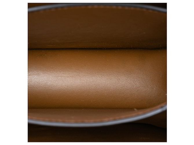Céline Celine Brown Small Calfskin Classic Box Marrone - vista 4