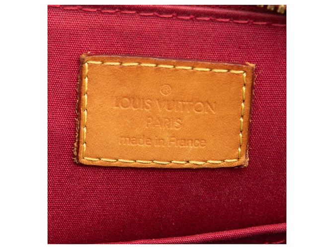 Louis Vuitton Alma BB in Vernis Monogram Rouge Rosso - vista 5