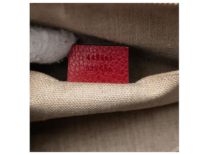 Borsa Gucci Red Mini Leather GG Charm Dome Rosso - vista 5