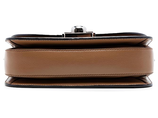 Prada Arcade Crossbody in vitello glacé marrone - vista 3