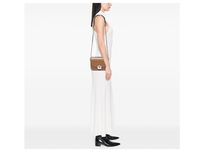 Prada Arcade Crossbody in vitello glacé marrone - vista 6