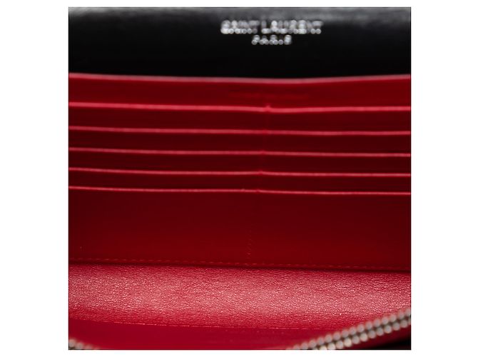 Saint Laurent Kate Monogramm Umhängetasche aus schwarzem gestepptem Kalbsleder, Größe Medium - Ansicht 4
