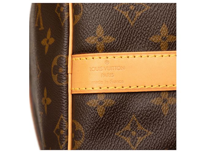 Louis Vuitton Marrone Monogram Keepall Bandouliere 50 - vista 5