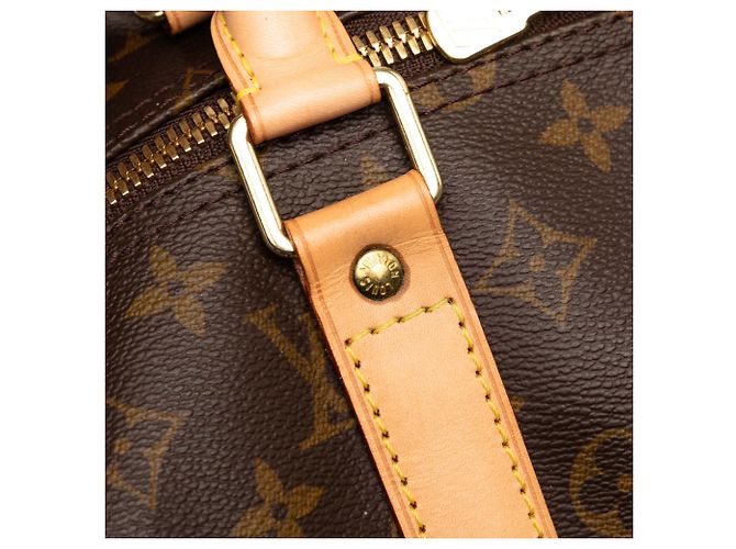 Louis Vuitton Marrone Monogram Keepall Bandouliere 50 - vista 8
