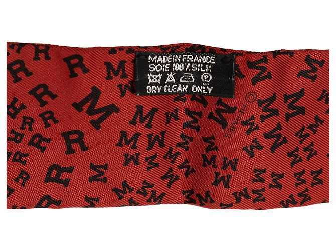 Hermès Twilly Seidentuch Red Scattered Letters Rot - Ansicht 3