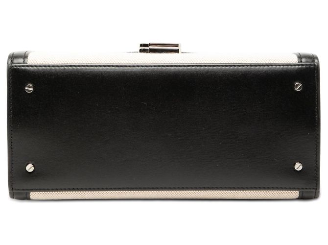 Saint Laurent Cassandra Handtasche aus beige Canvas in Medium - Ansicht 3