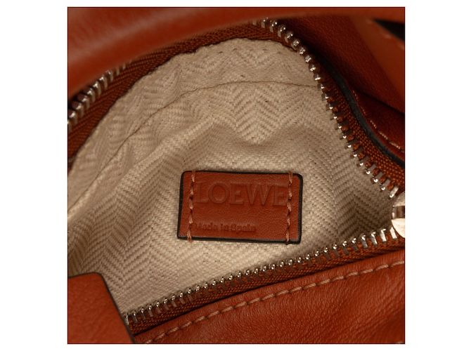 Borsa Nano Puzzle in pelle di vitello marrone LOEWE - vista 5