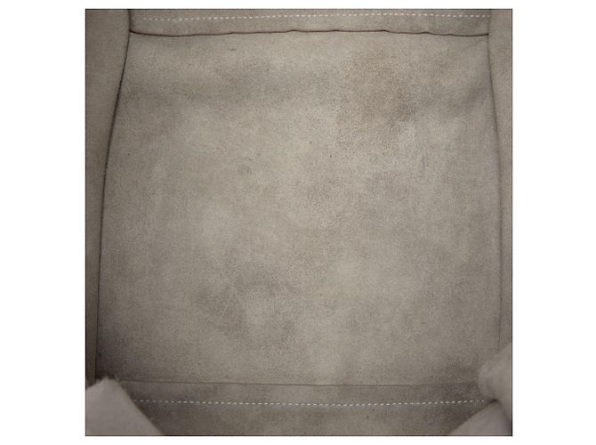Céline Celine Big Bag in pelle di vitello a grana morbida bianca, piccola Bianco - vista 4