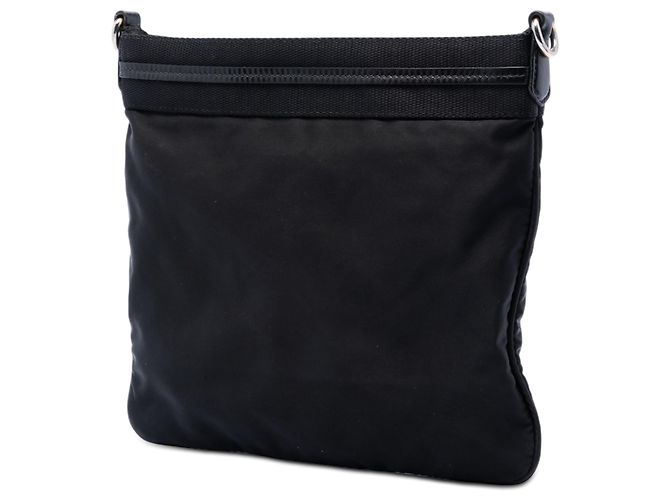Prada Black Tessuto Canapa Logo Crossbody Nero - vista 2