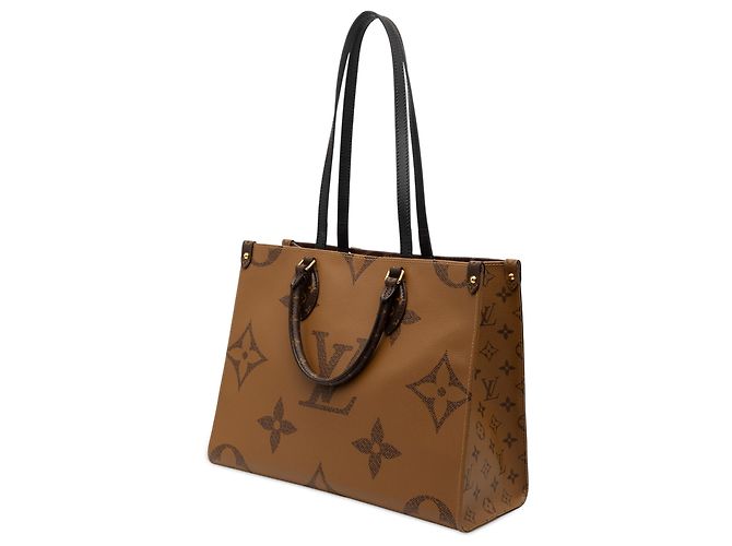 Louis Vuitton Marrone Monogram Reverse Giant OnTheGo MM - vista 2