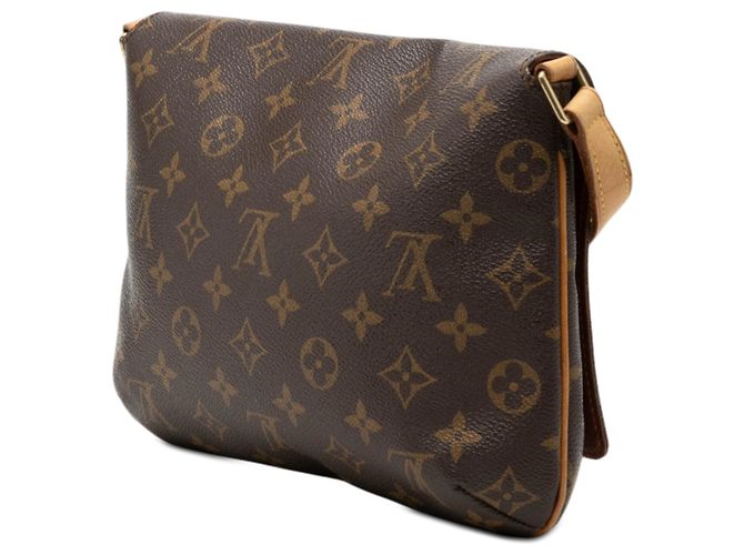 Louis Vuitton Marrone Monogram Musette Tango con Tracolla Corta - vista 2