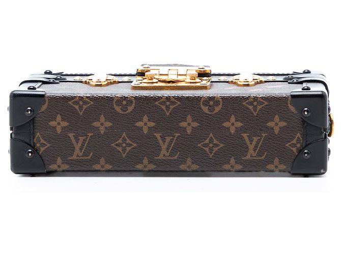 Louis Vuitton Marrone Monogram Petite Malle - vista 3