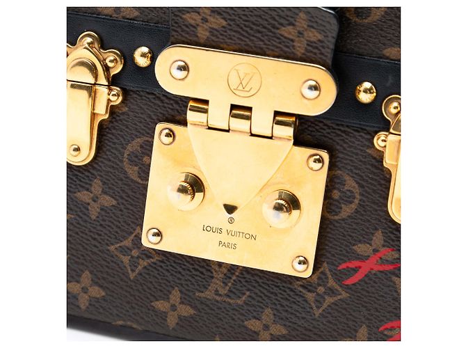 Louis Vuitton Marrone Monogram Petite Malle - vista 5