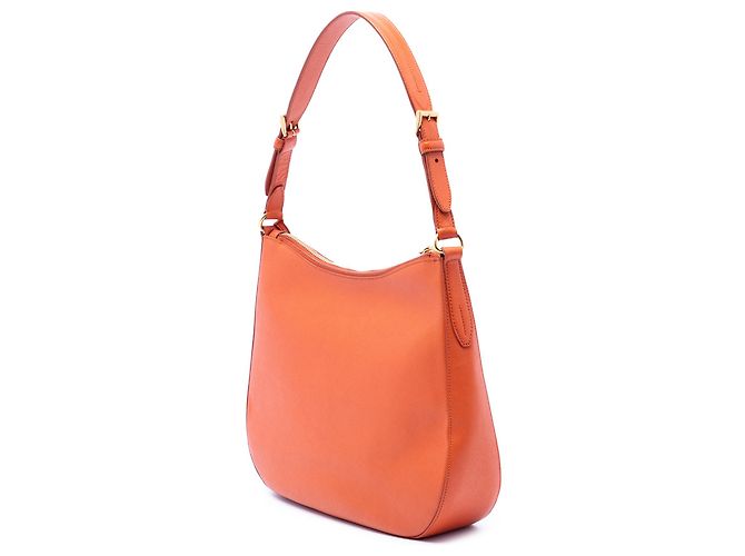 Borsa a Spalla Prada Orange Saffiano Lux Arancione - vista 2