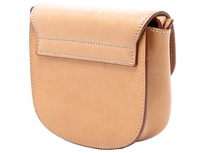 Saint Laurent Brown Small Leather Kaia Crossbody Caramel - view 2