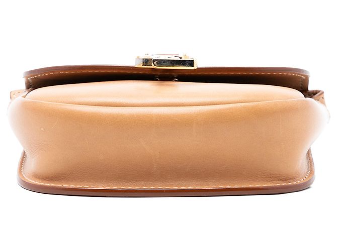 Saint Laurent Brown Small Leather Kaia Crossbody Caramel - view 3