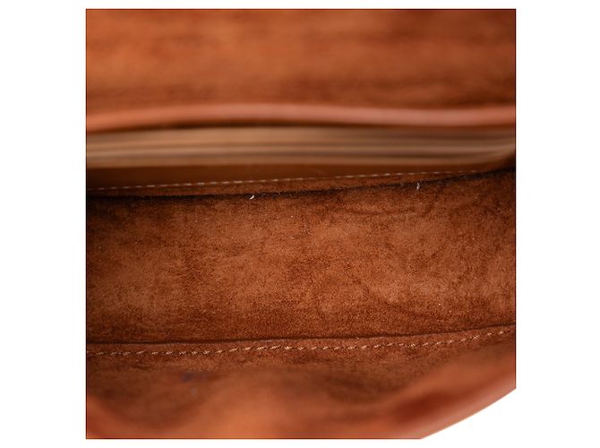 Saint Laurent Brown Small Leather Kaia Crossbody Caramel - view 4